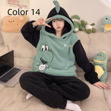 Thick Flannel Cartoon Home Service Suit