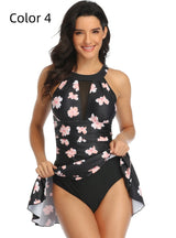 Large Size Print Bikini Suit