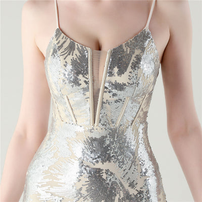 Sexy Mermaid Spaghetti Straps Prom Dress