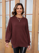 Large Size Loose Casual Round Neck Sweater