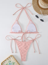 Sexy Split Long Rope Triangle Bikini