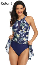 Large Size Print Bikini Suit