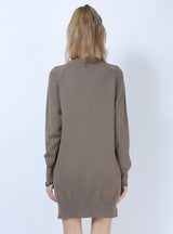 Long-sleeved Solid Color High Neck Sweater