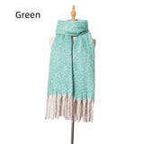 Thick Tassel Color Matching Thick Scarf