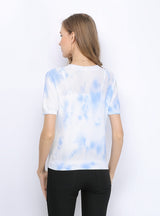 Tie-dyed Loose Short-sleeved Round Neck T-shirt