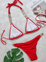 Split Strap Diamond Swimsuit