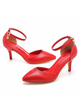 7 cm Thin-heeled Pointed Sandals