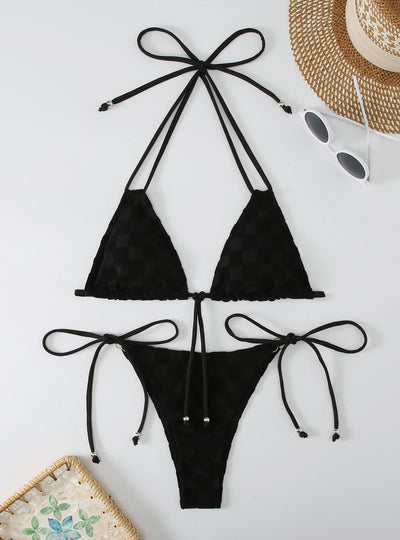 Sexy Split Long Rope Triangle Bikini