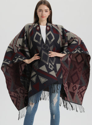 Bohemian Thickened Dual-purpose Scarf Cloak