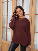 Large Size Loose Casual Round Neck Sweater
