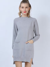 Long-sleeved Solid Color High Neck Sweater