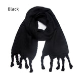 Autumn and Winter Knotted Thick Braid Tassel Scarf