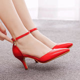 7 cm Thin-heeled Pointed Sandals