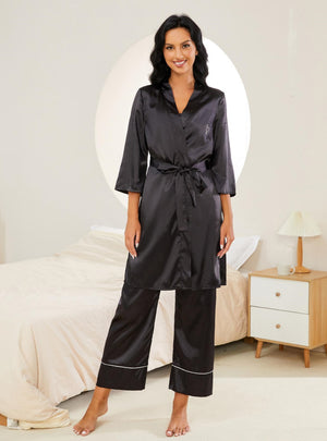 Sexy Suspenders Nightgown Three-piece Suit