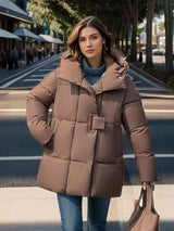 Fashion Padded Hooded Cotton-padded Jacket Coat