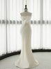 White Strapless Mermaid Wedding Dress