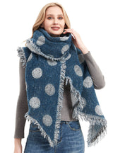 Polk Bevel Scarf Padded Shawl