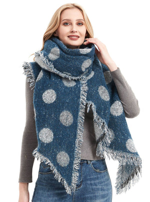 Polk Bevel Scarf Padded Shawl