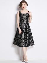 Women Heavy-duty Jacquard Dress
