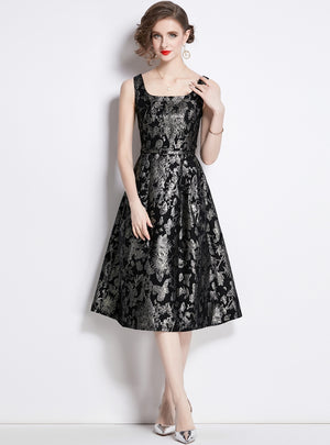 Women Heavy-duty Jacquard Dress