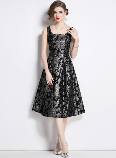Women Heavy-duty Jacquard Dress