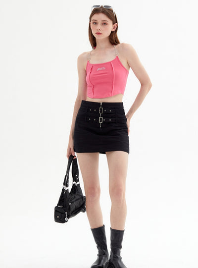 Strap Neck Halter Suspender Vest