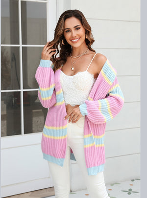 Mosaic Fashion Cardigan Sweater Coat