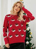 Round Neck Cartoon Christmas Sweater