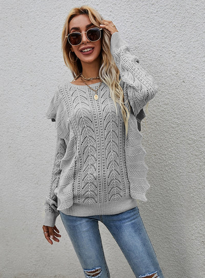 Wooden Ear Hollow Knitwear Sweater