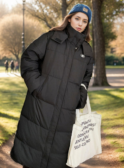 Long Padded Over-the-knee Cotton-padded Jacket Coat