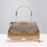 Tassel Bead Handheld Dinner Bag