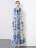 Women Loose Large Size Print Long Coat