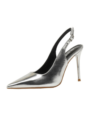 Thin-heeled Pointed Hollow High-heeled Sandals