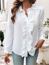 Long Sleeve Contrast Striped Shirt