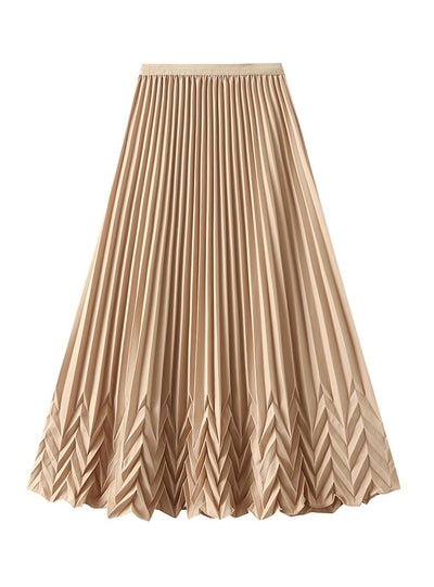 Women Slim Pleated Skirt