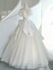 White Tulle Off the Shoulder Beading Pleats Wedding Dress