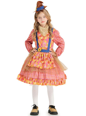 Children's Halloween Scarecrow Dress