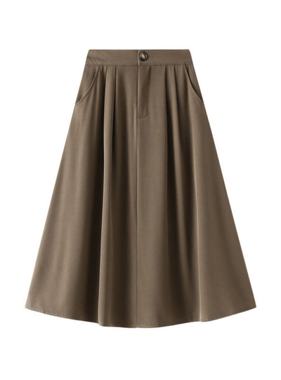 High Waist Slim Big Swing Skirt