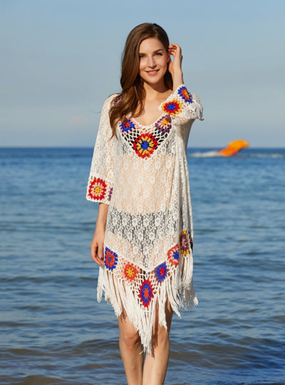 Sexy Perspective Beach Dress Cover Up