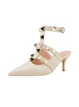 Shallow-mouth Pointed Metal Rivet Hollow Shoes