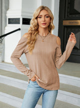 Round Neck Loose Long Sleeve T-shirt