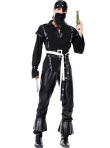Halloween Adult Male Bearded One-eyed Pirate Suit