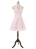 Pink Tulle 3D Flower Homecoming Dress