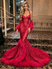 Mermaid Sequins Straps Prom Dress
