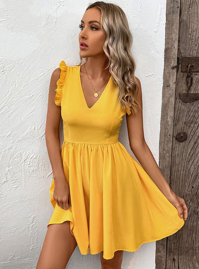 Sexy Backless Sleeveless Beach Dress