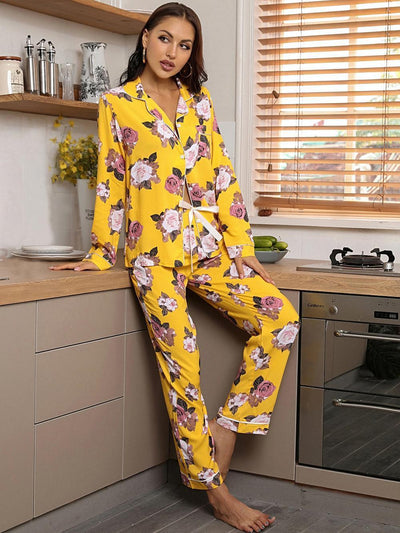 Autumn and Winter Printed Long-sleeved Pajamas
