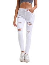 Black Stretch Hole Sheath Ladies Jeans
