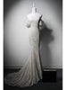 White Lace Off the Shoulder Wedding Dress