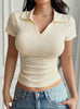 Casual Slim Knitted Short-sleeved T-Shirt