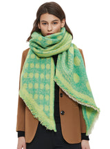 Thickened Jacquard Polka-dot Bevel Scarf